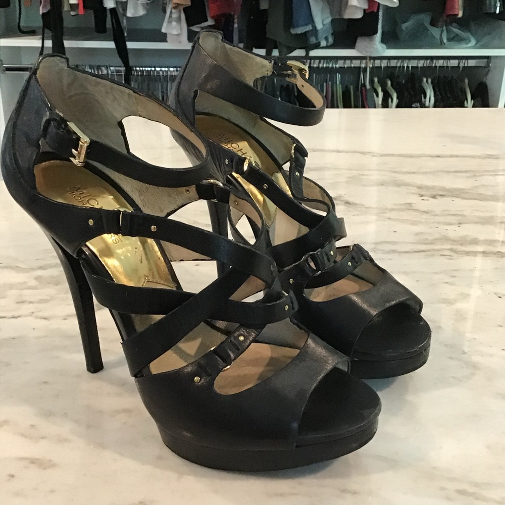 Michael Kors Buckled Strappy Heels